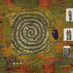 Réflexion en spirale, Alger 2005, T mixte sur papier, 25x35cm_Hakkar_Lazhar
