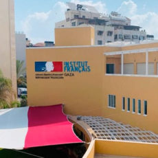 L’institut culturel Français de Gaza fermé après une frappe de l’armée sioniste.